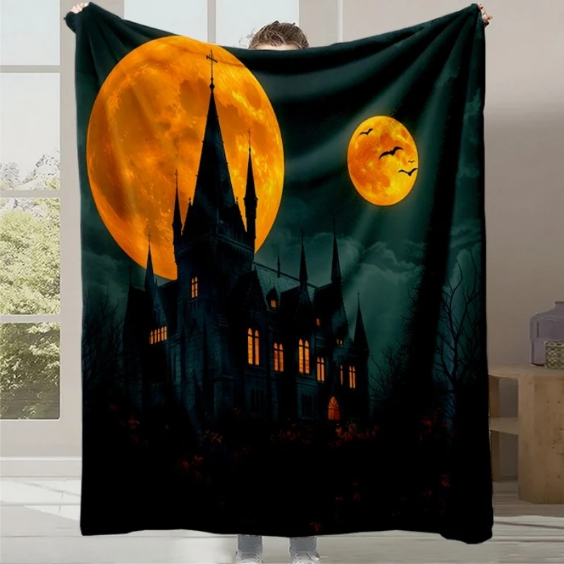 

2025 New Halloween Thanksgiving Flannel Multifunctional Blanket Sofa Blanket Autumn and Winter Warm Living Room Decoration