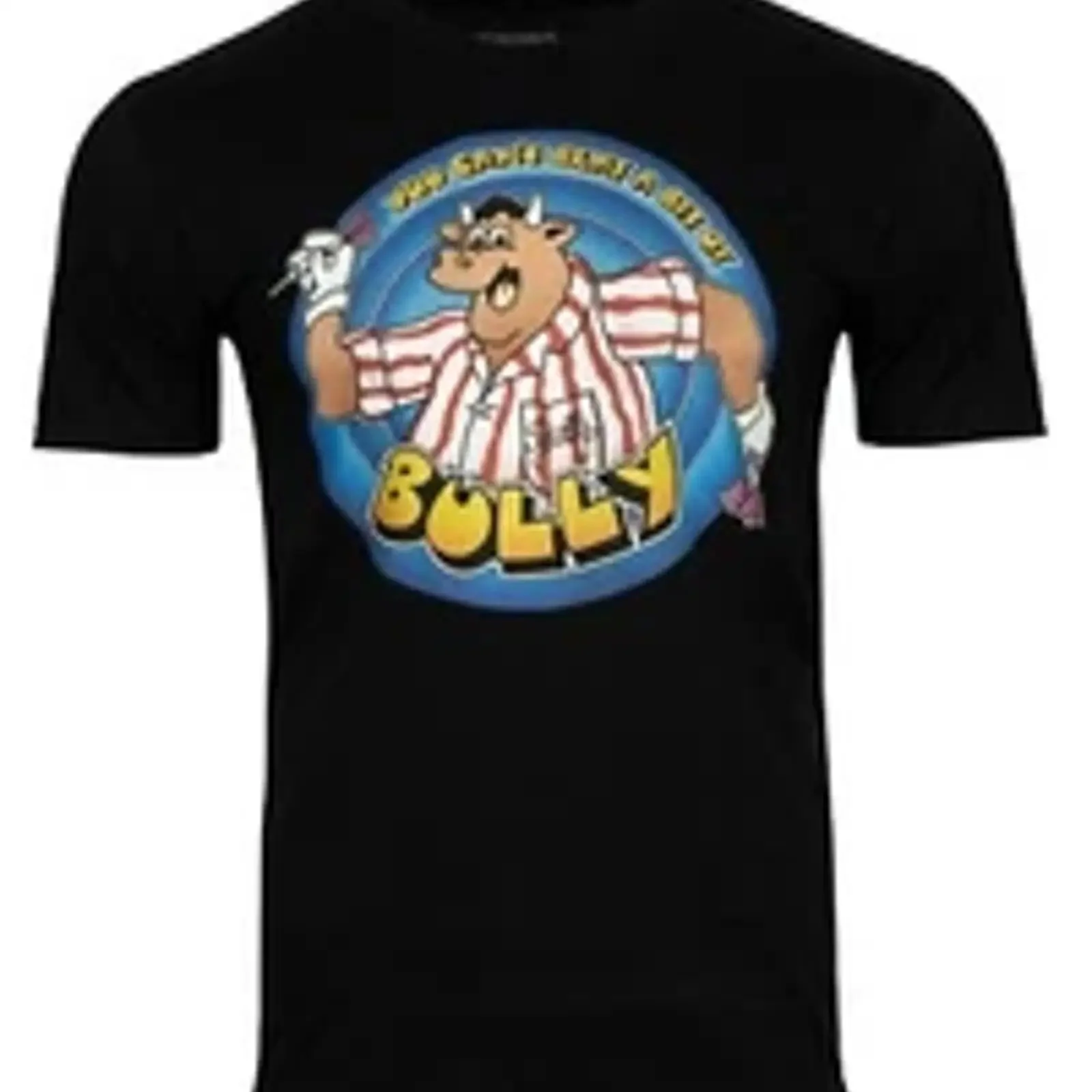 Bullseye TV Show Darts Super Smashing Great Official T SHIRT Black vintage Washed Soft Casual Comfortable homme