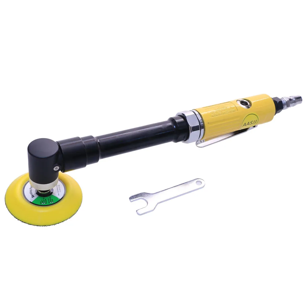 AT-7039L Extended Track Air Polisher, Handheld Pneumatic Grinder 20,000 RPM