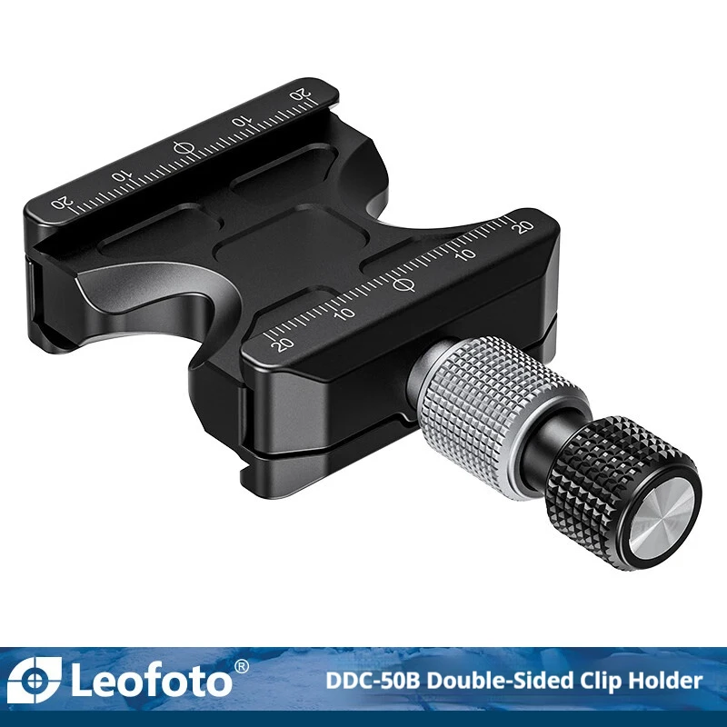 lefoto-ddc-50b-double-sided-clamp-adapter-for-quick-release-head-telephoto-lens-mount-arca-type-double-sided-clamp