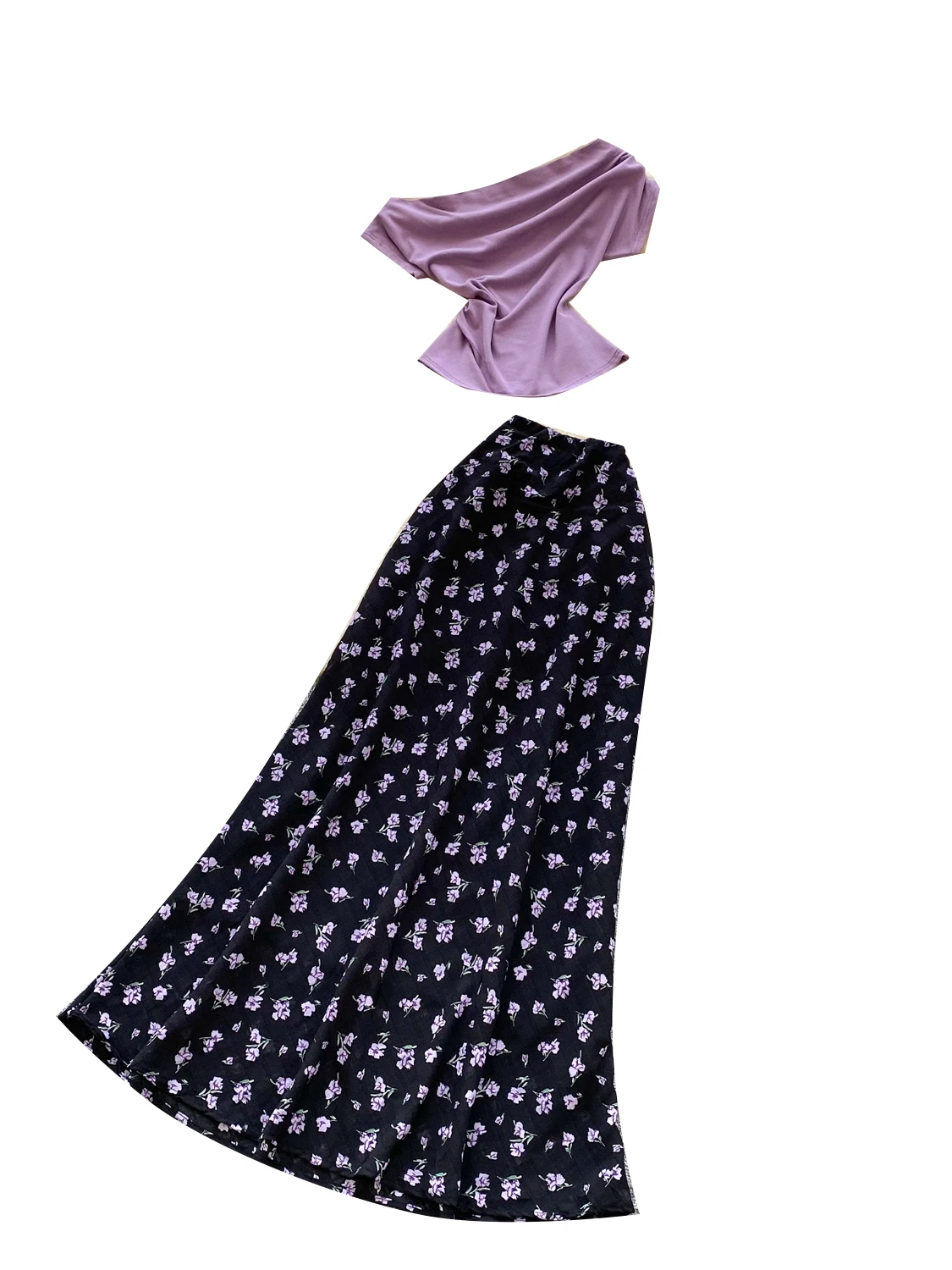 

Pure Desire mat Color Slant Collar T-irt Women Summer Design Exposing Clavicle Unique Ele Beautiful Sexy Top