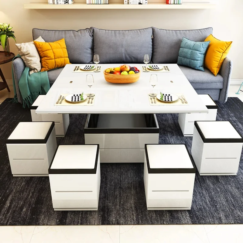 

Multifunction Luxury Coffee Table Modern Organizer Mesa Lateral Simple Coffee Table White Apartamento Stoliki Do Kawy Furniture