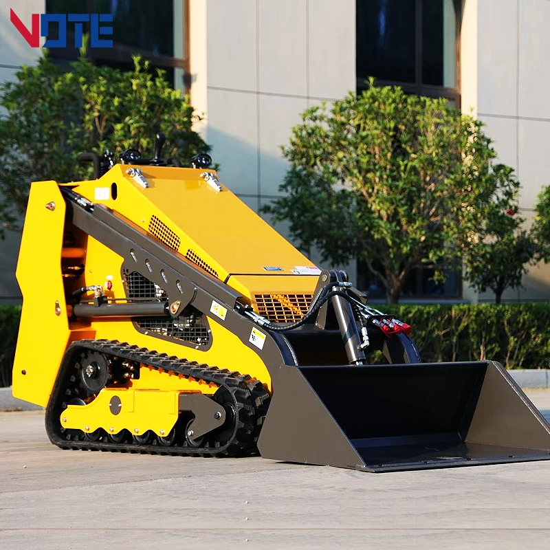 Compact Diesel crawler Skid Steer Loader Recruit Agent Walk Behind Mini Skid Steer Track Crawler Skid Steer Loader Customized