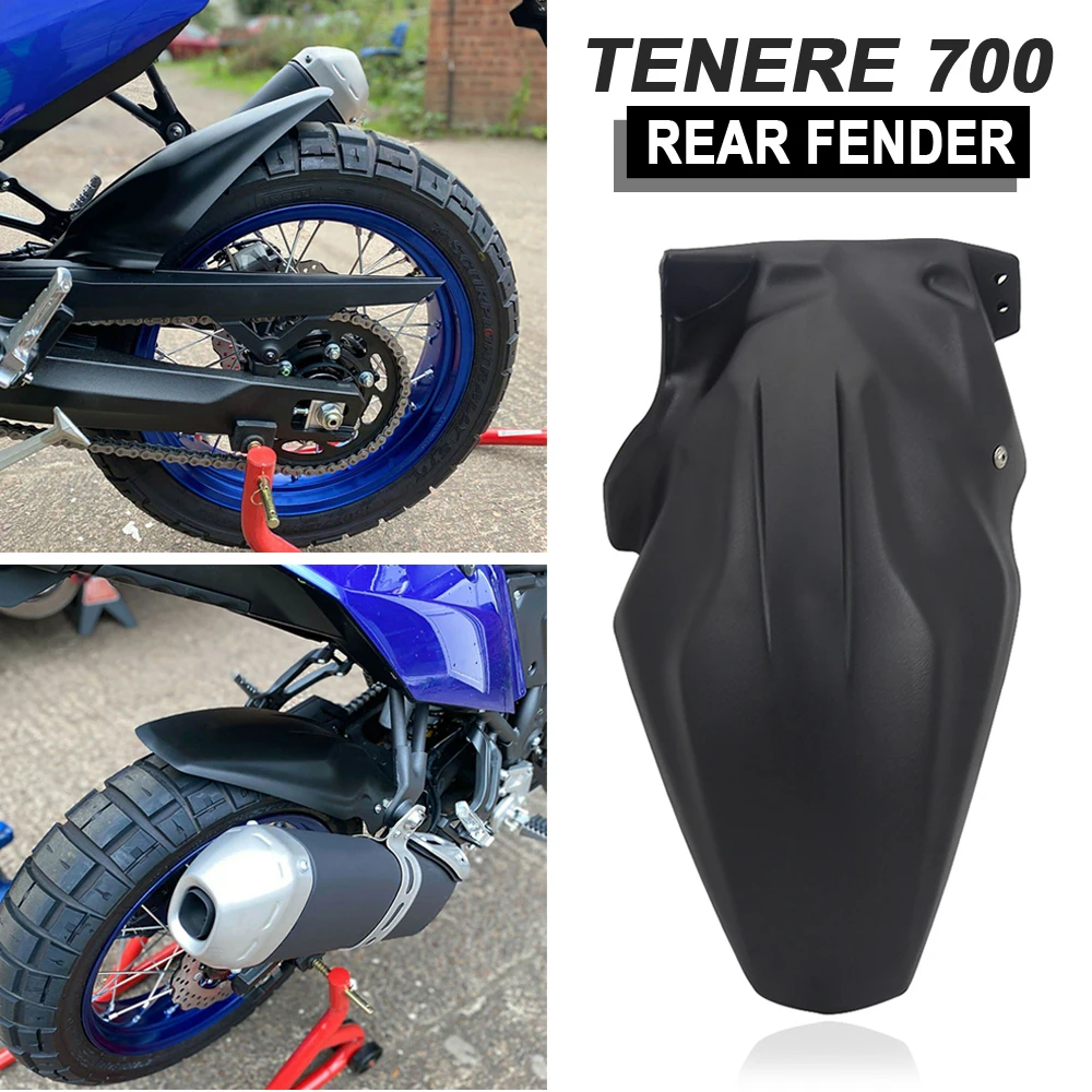 NEW For Yamaha Tenere 700 Tenere700 Rear Hugger Motorcycle Accessories Rear Fender Mudguard Tire Hugger Splash Guard Extend