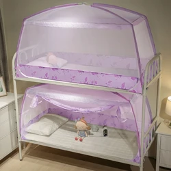 1 Piece 0.9m Mosquito Net For Dormitory Students Bunk Bed Kids Small Bed Mongolian Yurt Mosquito Net With Lace Decor 3 Colors