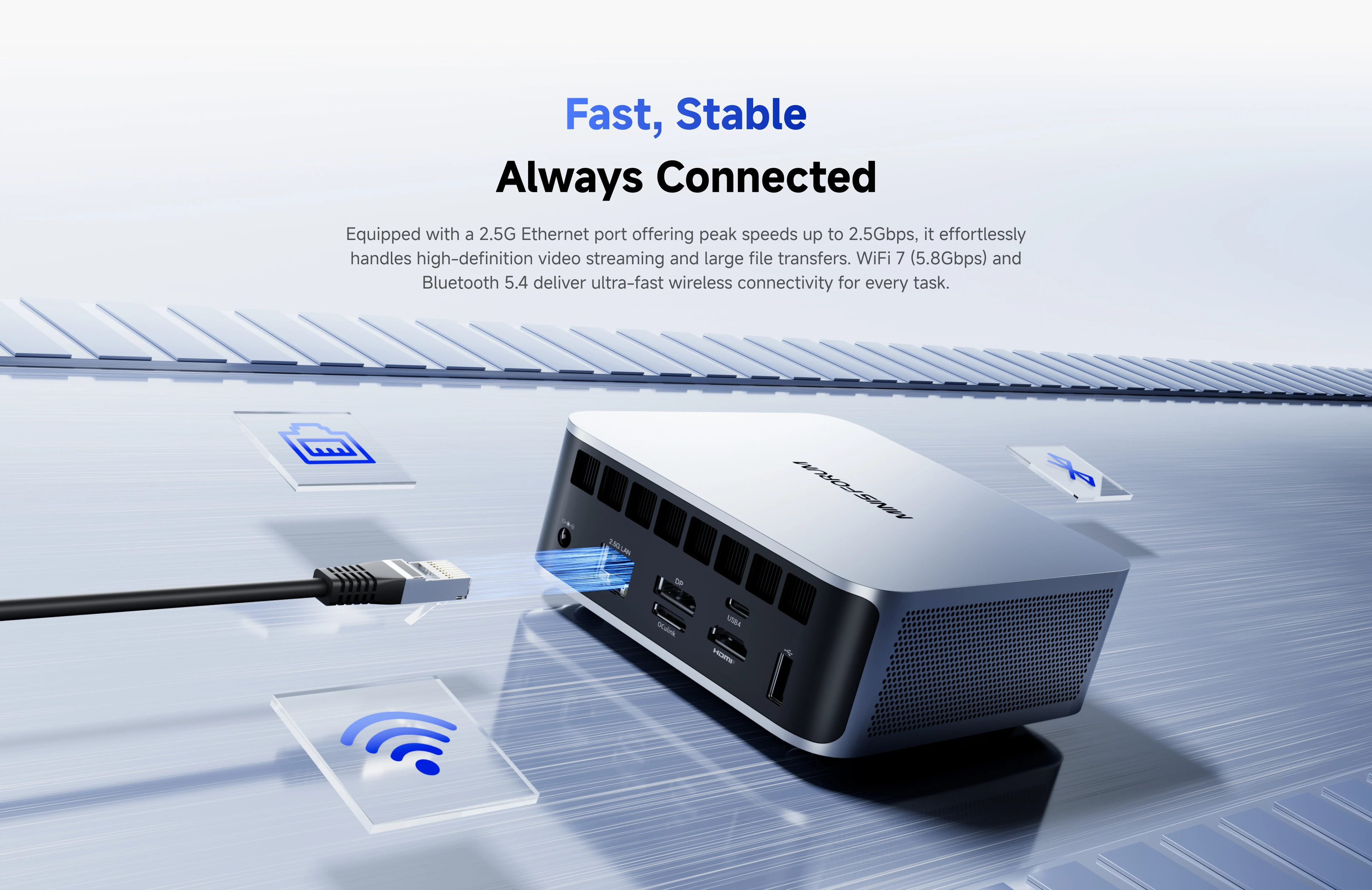 Мини-ПК MINISFORUM M1 Pro-285H AI, процессор Intel Core Ultra 9, 285H (16C/16T), USB4/RAID/OCuLink/Wi-Fi 7/BT 5,4, четырехъядерный дисплей 4K