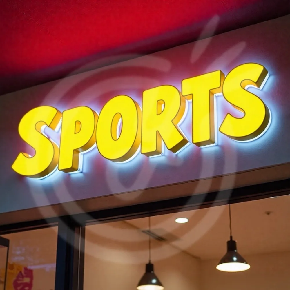 ป้ายโลโก้ตัวอักษร LED โลหะสั่งทำ ป้ายอะคริลิค 3 มิติ ป้ายไฟติดผนัง ป้ายไฟส่องสว่างสำหรับตกแต่งร้านค้าและบริษัทกลางแจ้ง