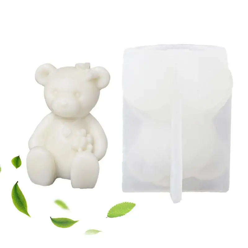 

cute bear shaped Silicone Molds for Candles Making Epoxy Resin Casting Silicone Mold Home Decorations DIY Crafting Supplies