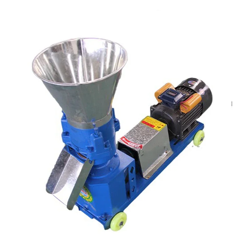 Animal Feed Pellet Machine Small Household Feed Pellet Machine 220V380V Poultry Farming Corn Straw Pellet Machine