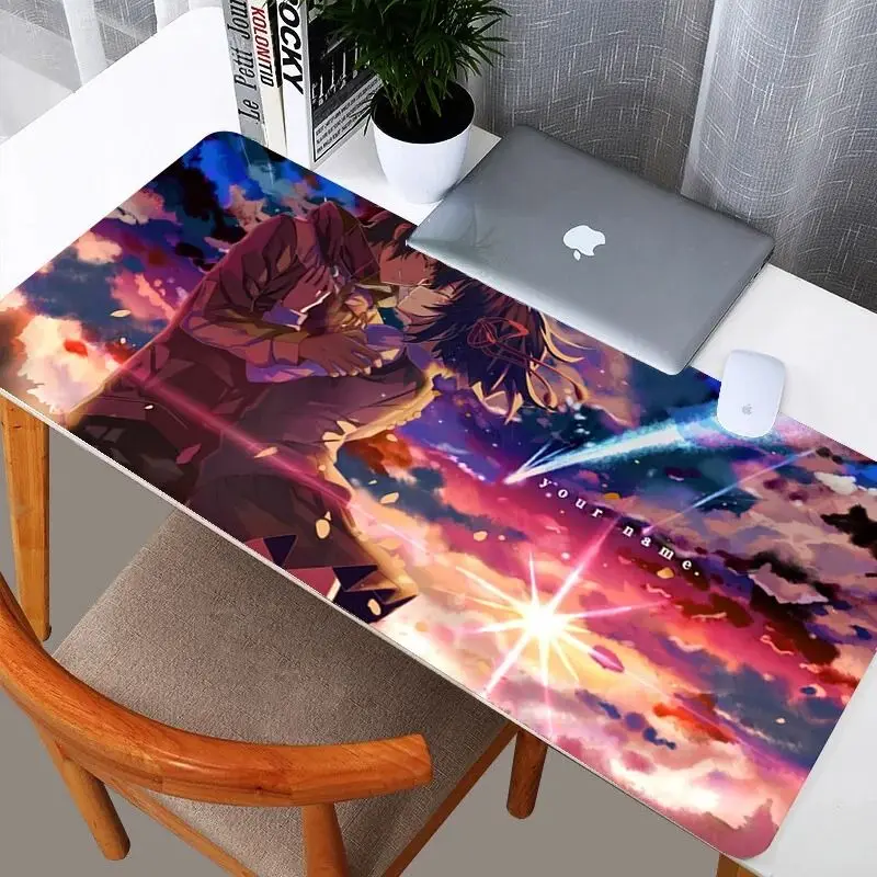 Your Name Print Anime Mousepad Creative Aesthetic Laptop Decor Pad Computer Keyboard Gaming Desk Mat Gamer Accessories Mouse Pad