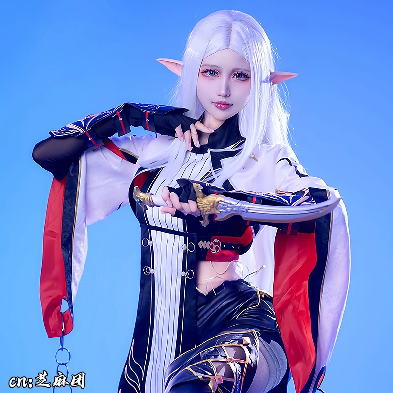 Naraka：Bladepoint  JiYingYing Bai Wuchang White Robe Cosplay Game Costume Women Full Set Pre-sale