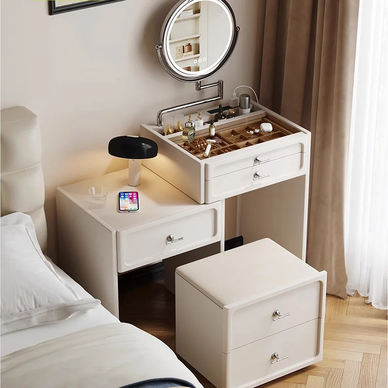 

White Bedside Dressing Table Modern Coffee Cabinets Beauty Dressing Table European Organizer Mesa De Maquillaje Home Furniture