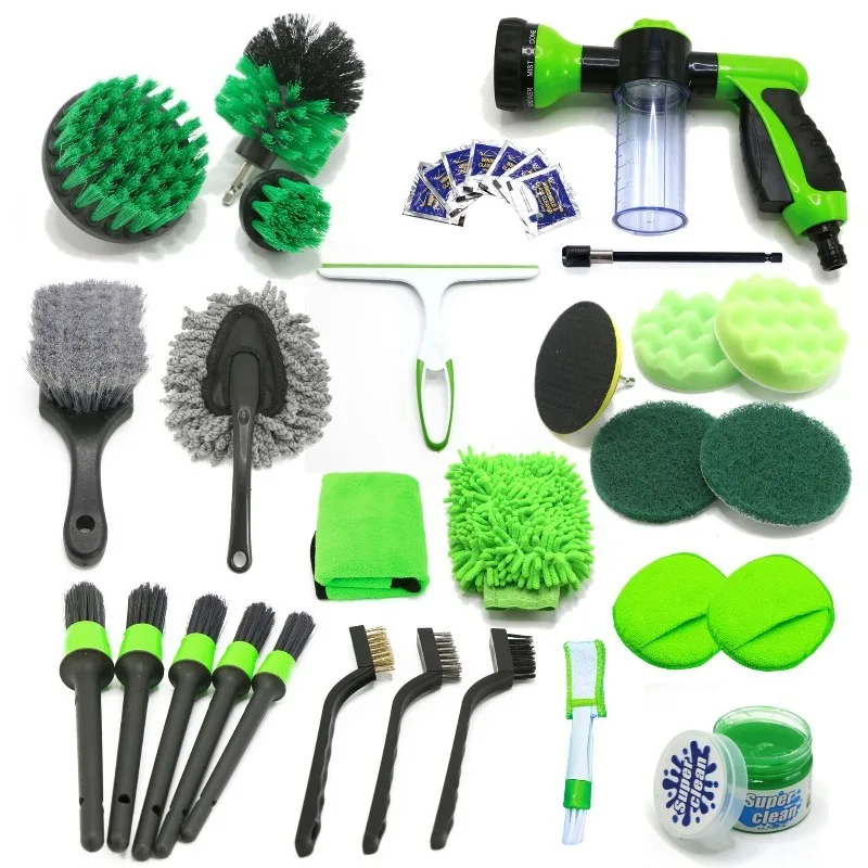 

Drill Brush Cleaning Set 34-piece Disc Brush Brush Cleaning Car Polishing Beauty