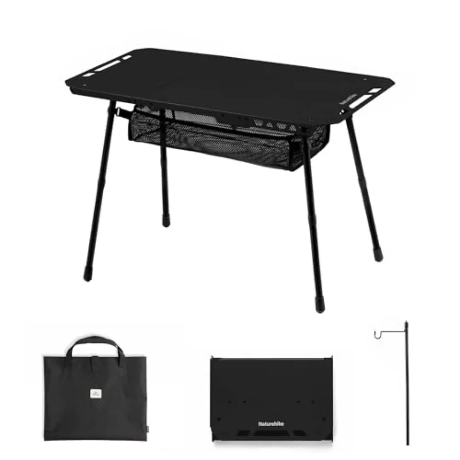

Tactical Camping Table with Adjustable Height, Collapsible Table Lightweight with Carry Bag for Camping, Travel expeditions, Hi