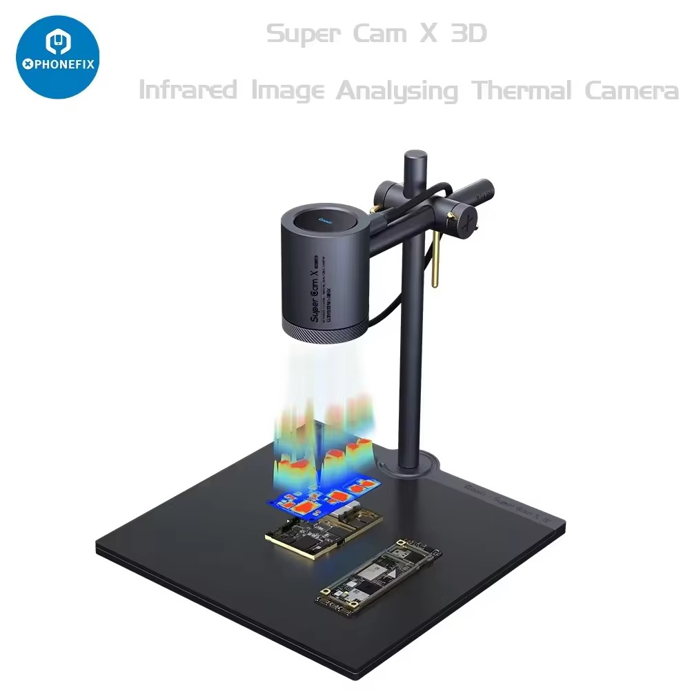מצלמת תרמית אינפרא-אדום 3D Qianli Toolplus Supercam X לבדיקת חשמל, זיהוי תקלות בלוח האם של הטלפון