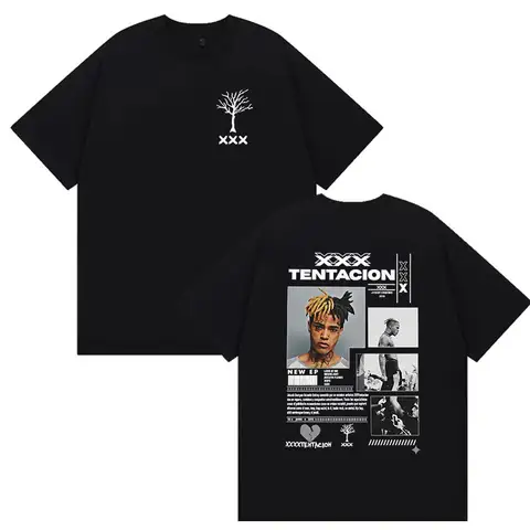 Rapper XXXTentacion Tour Album 2026 Graphic T Shirts Men's Hip Hop