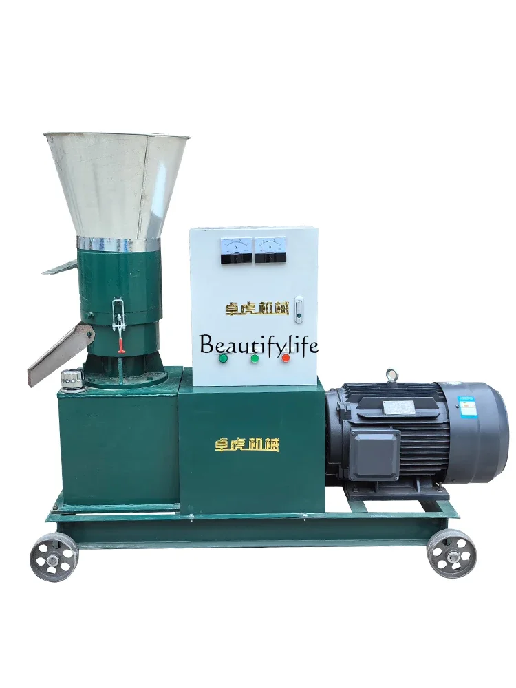 

Production of 220V Corn Straw for Small Poultry by Pressing Rotary Feed Pellet Machine Plastic Breeding