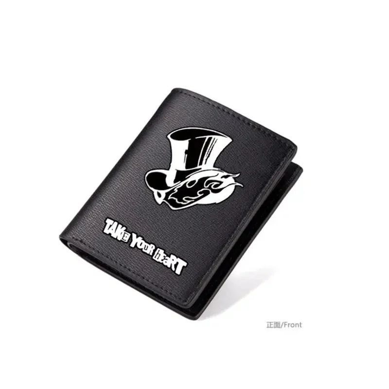 กระเป๋าสตางค์แบบสั้นสำหรับคอสเพลย์ลายอนิเมะญี่ปุ่นมี5ธีมกระเป๋าใส่บัตรกระเป๋าถือหนัง PU สำหรับผู้ชายและผู้หญิงกระเป๋าใส่เงินของขวัญคริสต์มาส