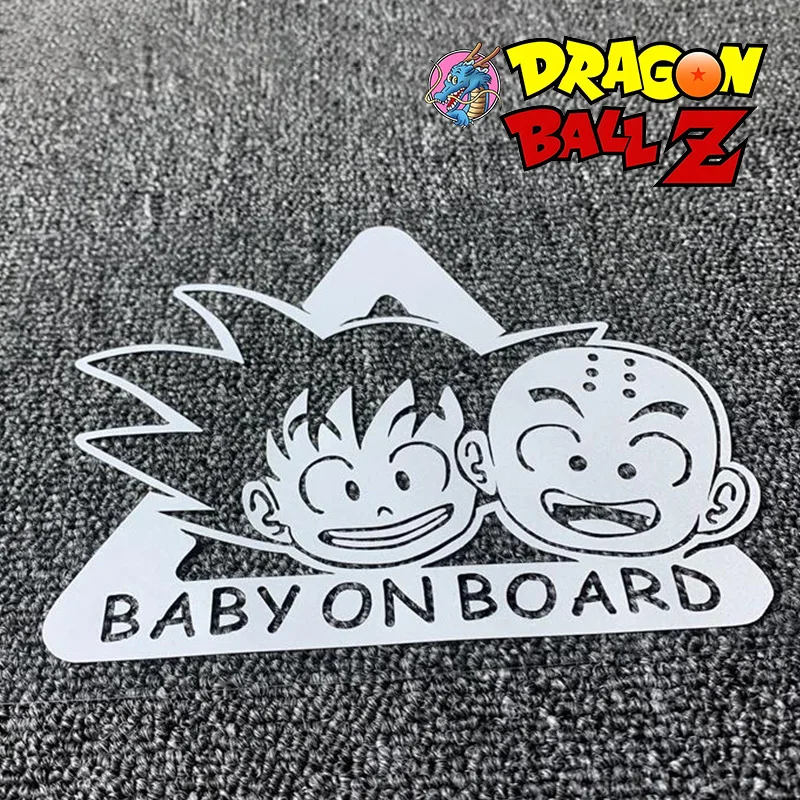 Anime Dragon Ball Laptop Refrigerator Stickers Cartoon Figures Goku Krillin Car Window Windshield Bumper Decoration Stickers