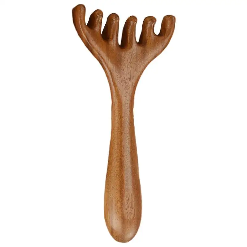 

Wooden Head Massager Scalp Gua Sha For Body Neck Leg Massage Six Claw Head Scraping Stick Massage Scraping Claw Massage