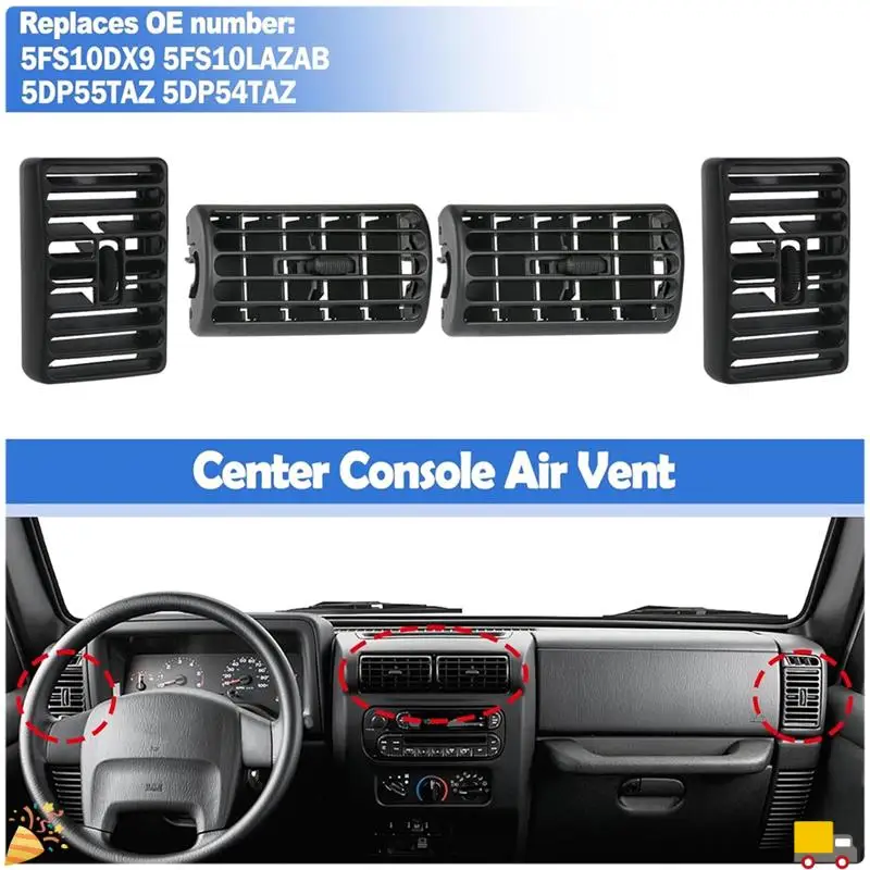 وحدة تحكم مركزية لشبكة تنفيس الهواء لسيارة جيب رانجلر TJ 1997-2006 شيروكي XJ 1997-2001 لوفر 5FS10DX9 5DP55TAZ #5