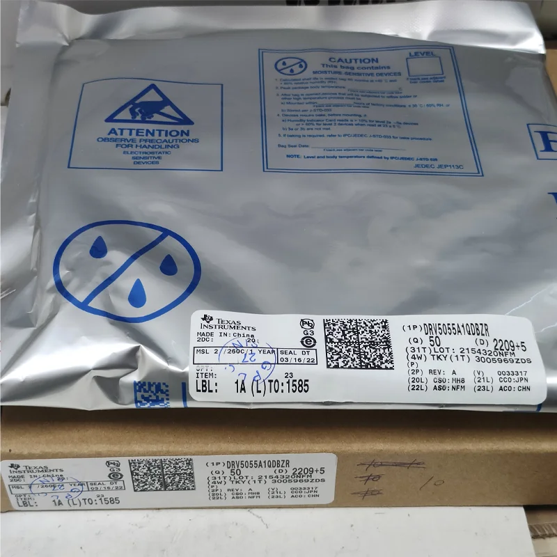 10pcs/lot Original DRV5055A1QDBZR 55A1 DRV5056A1QDBZR 56A1 SOT23-3 Ratiometric Linear Hall Effect Sensor With Analog Output