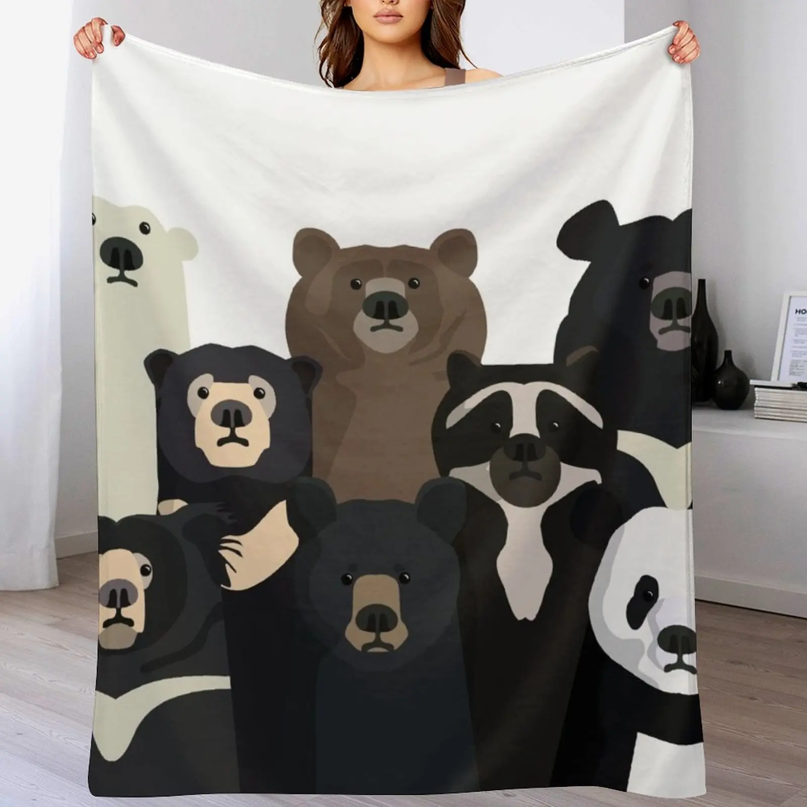 

Bears of the world Throw Blanket For Sofa Thin Luxury Blankets