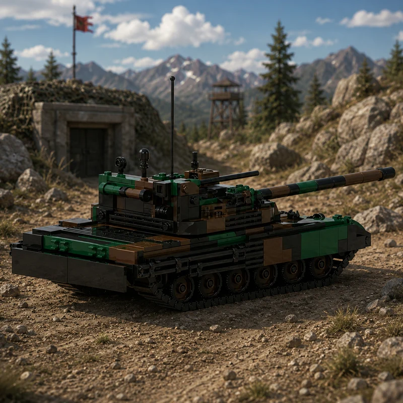 

906PCS Modern Military Tank Model MOC Building Bricks War Equipment Modular Technology Gifts Holiday Assemble Children Toys Suit