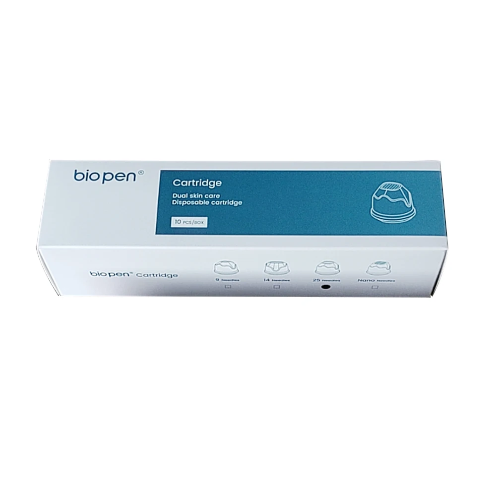 10 Stück Einweg-Nadelkartuschen für Bio Pen Q2, Ersatz 9-Pin, 14-Pin, 25-Pin Nano-Kartuschen, Titan-Nadeln, Massage-Spitzen – Detail 10