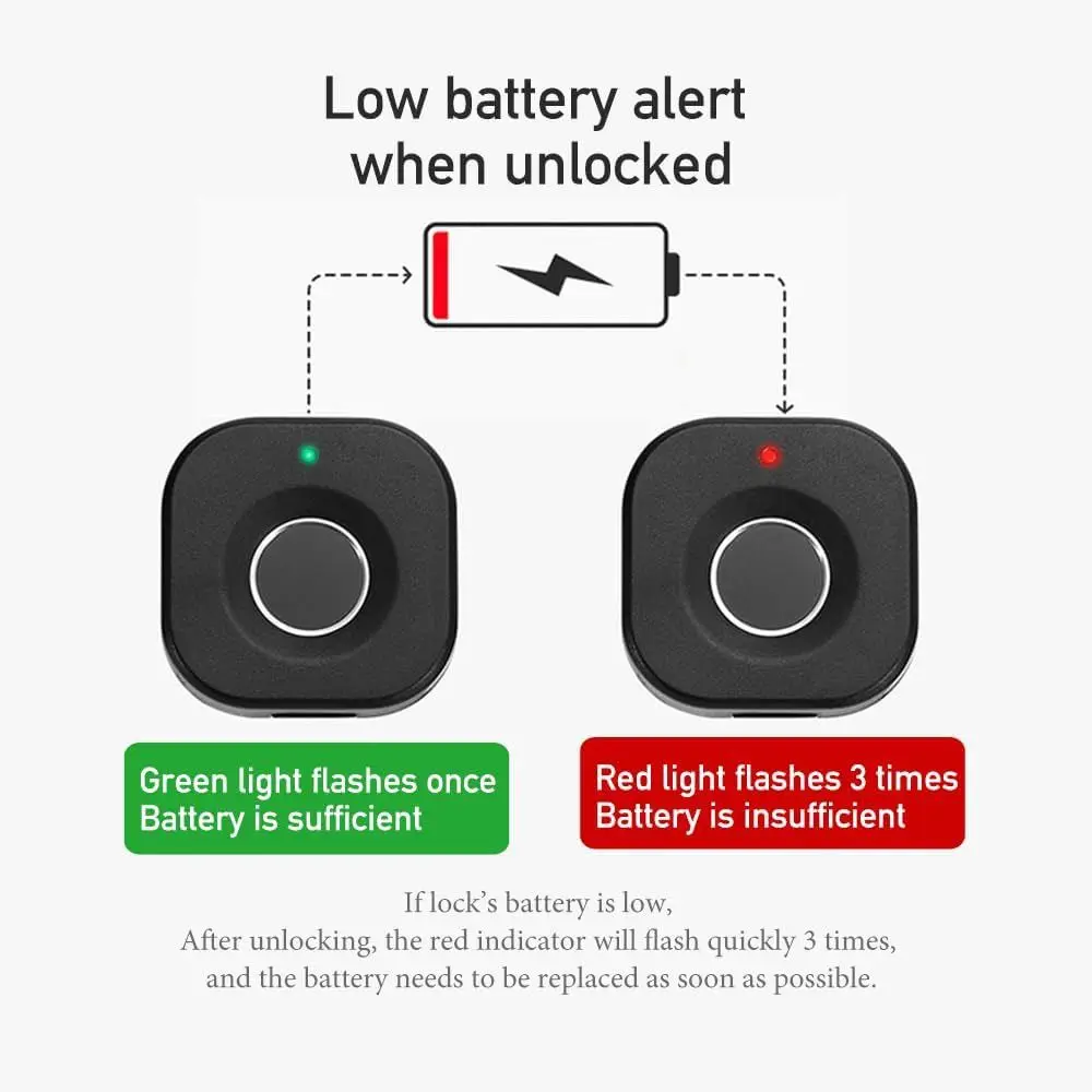 360-Day Standby Fingerprint Cabinet Lock Biometric Fingerprint Access Electronic Lock Keyless Entry Unisex Safety
