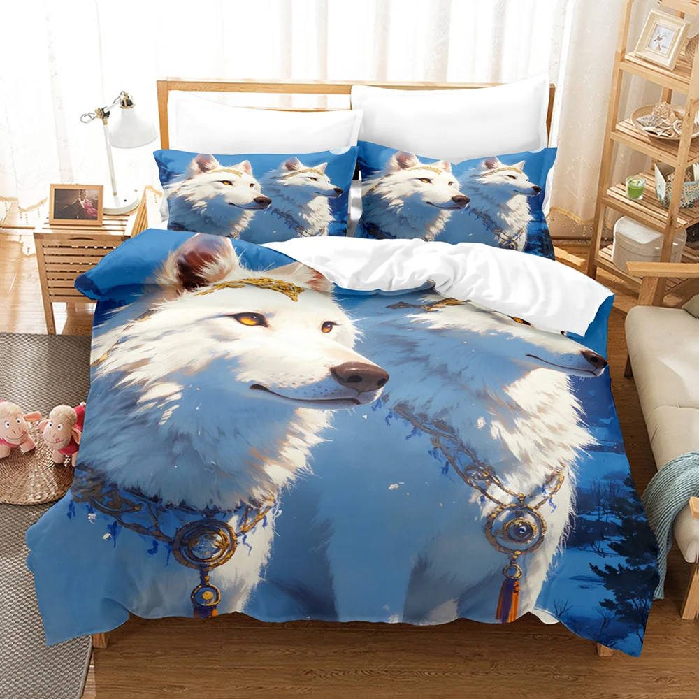 

Dream Catcher Wolf Digital Print Duvet Cover Set Soft, Hypoallergenic, And Breathable Bedding For Bedroom And Guest Room