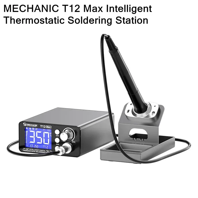 

MECHANIC T12 MAX 75W Soldering Station with LED Digital Display for Mobile Phone Motherboard PCB Soldering Iron Rework Station