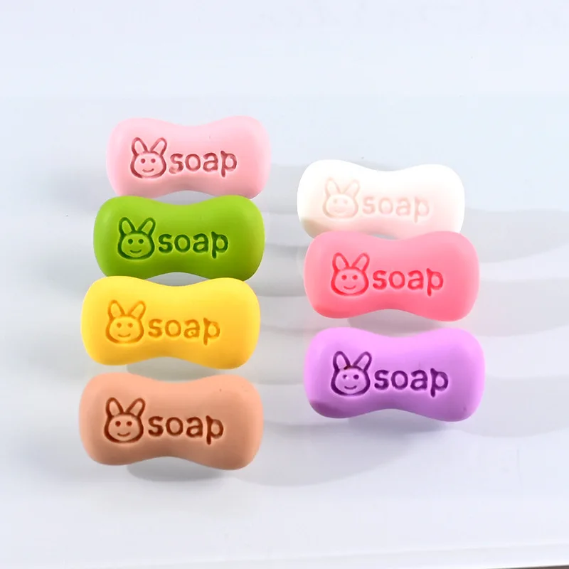 10Pcs Simulation Soap Resin Cabochon Flatback DIY Jewelry Making Dollhouse Accessories Scrapbooking Outil et Accessories