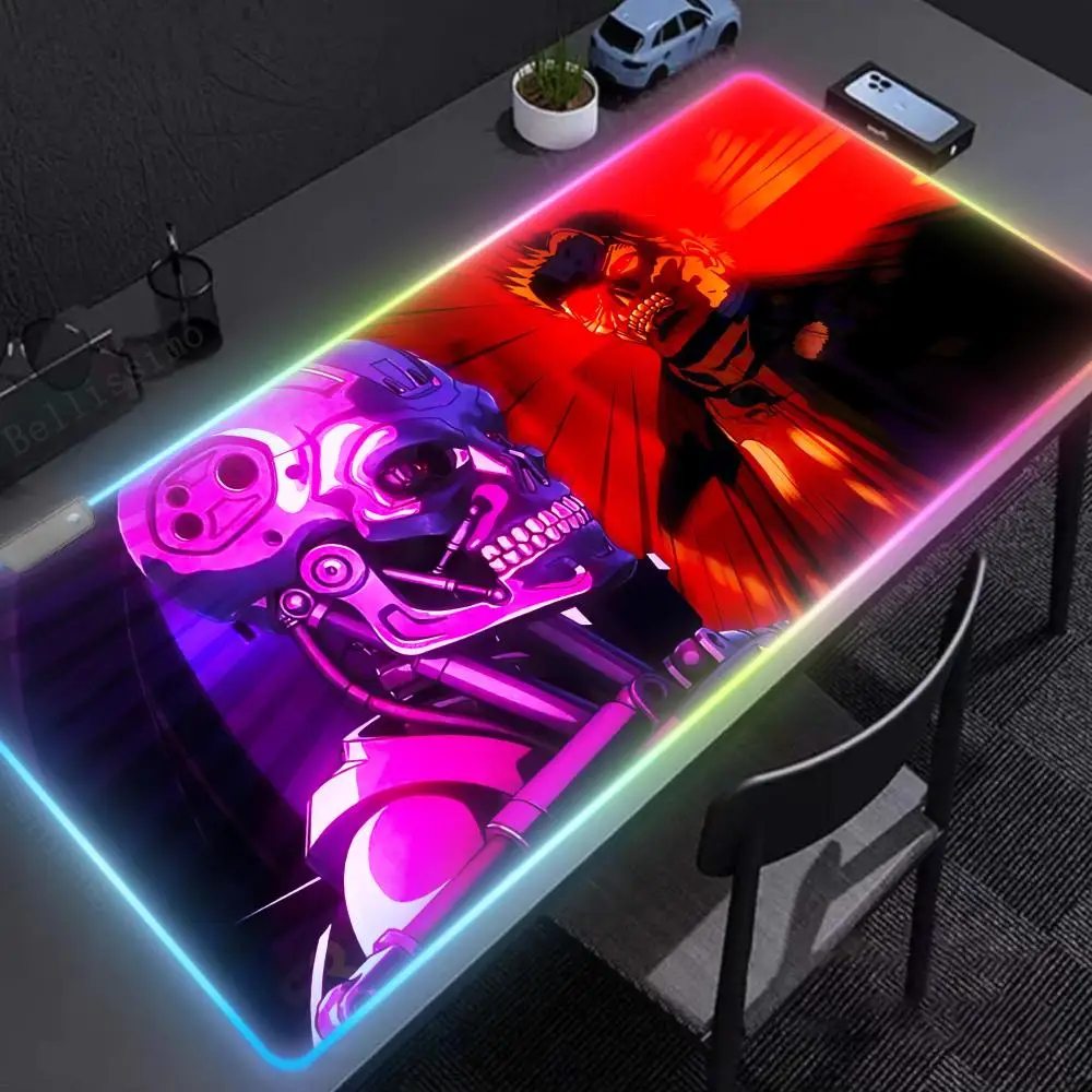 

RGB gaming accessories rubber desk mat laptop T_terminatorss LED keyboard desk mat XXXL large 1000x500x4mm Rubber mouse pad