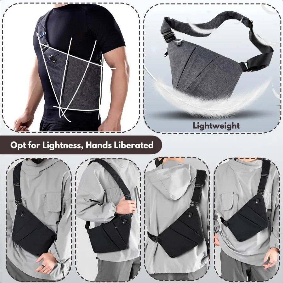 Противоугонная дорожная сумка Противоугонная сумка через плечо Сумка-слинг Дорожная сумка через плечо для женщин и мужчин