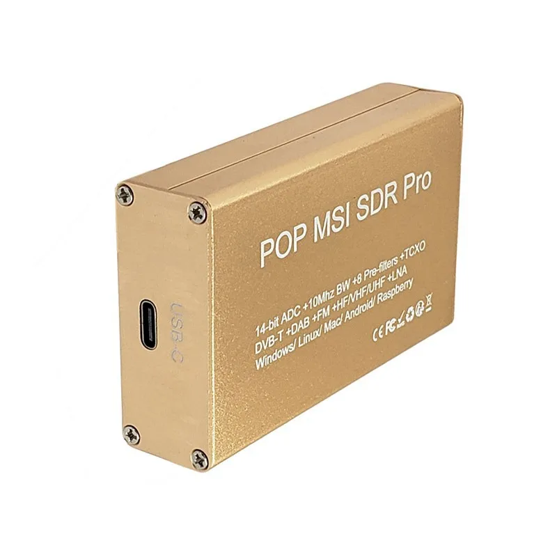 

NewPOP MSI SDR Pro 10 кГц-2 ГГцBroadband14-битный программный радиоприемник