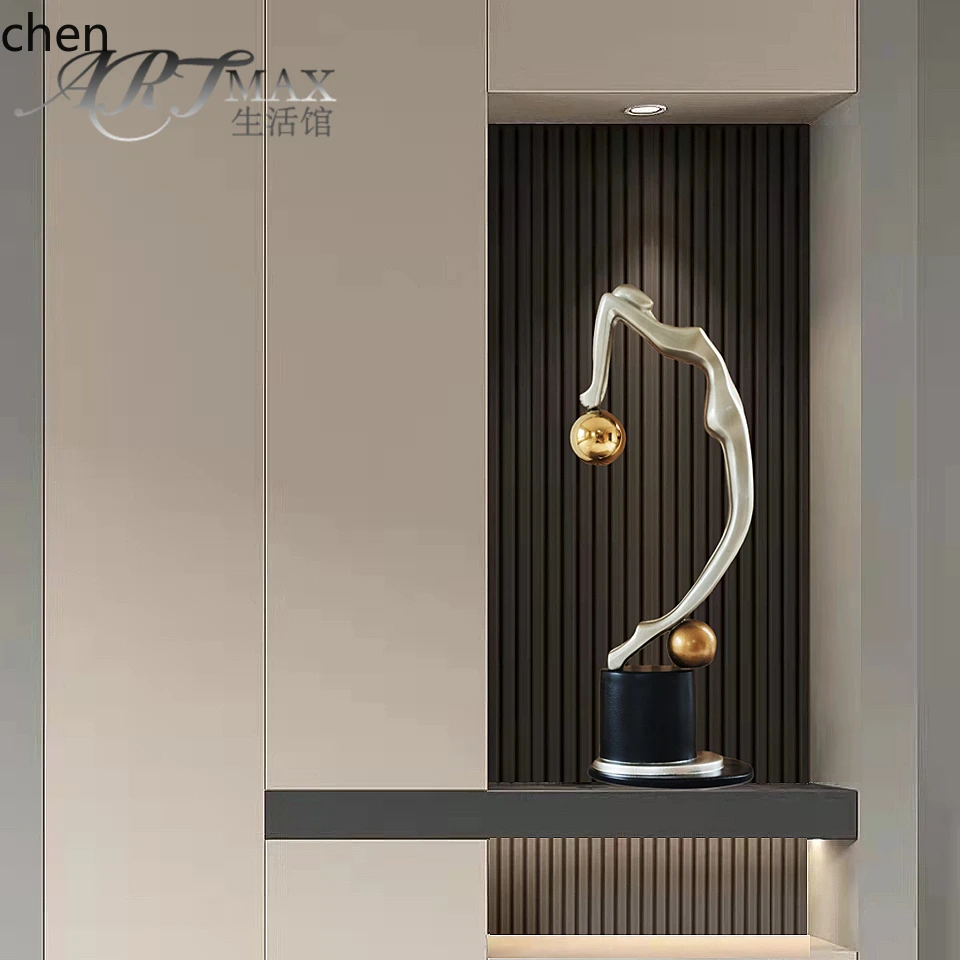 ZWS. Modern Sculpture Abstract Art Ornament Living Room Entrance Decoration Model House Decoration