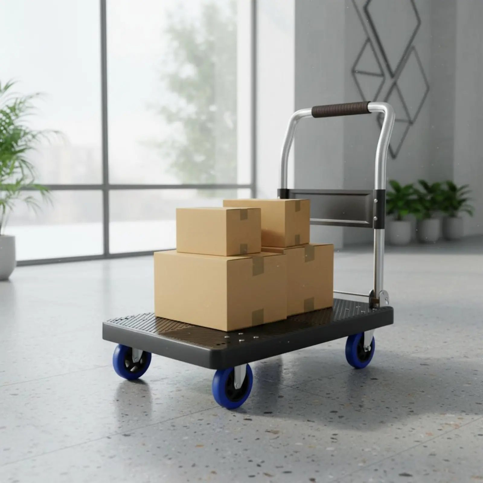 

Foldable Trolley Lightweight Folding Trolley Trolley Portable Dolly Space Saving Foldable Dolly No Assembly Required