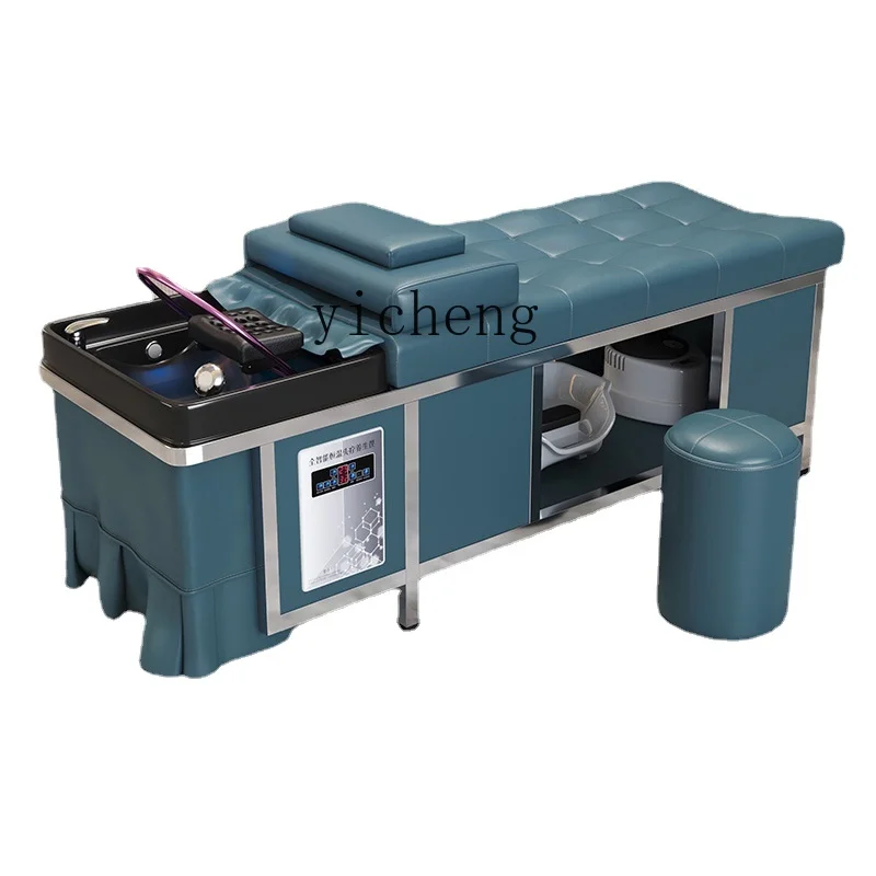 

XL barber shop shampoo bed fumigation water heater water circulation integrated massage shampoo bed