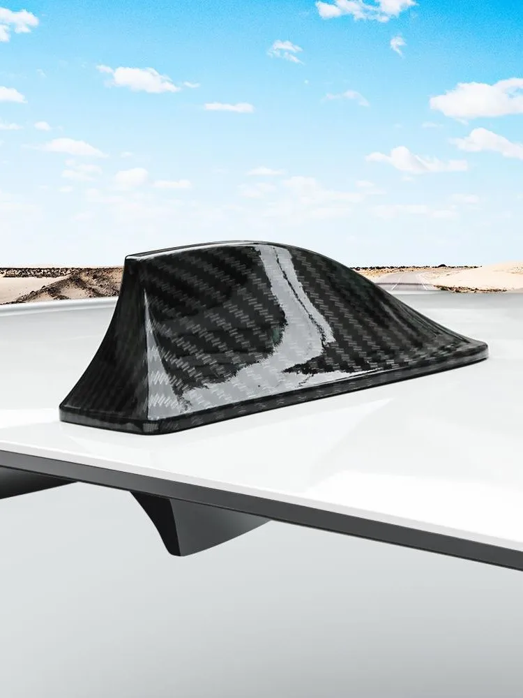 Uniwersalna samochodowa antena z płetwą rekina z włókna węglowego do BMW serii 1 2 3 4 5 6 7 X1 X3 X4 X5 X6 E60 E90 F07 F10 F15 F30 — zdjęcie 2