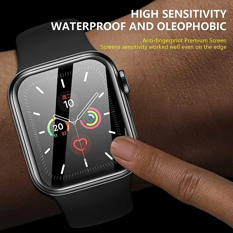 1-3Pcs For Apple Watch Ultra 2 Series 9 S 8 7 6 49mm 38mm 42mm 40mm 44mm 41mm 45mm 3D Full Cover PMMA Soft Screen Protector Film