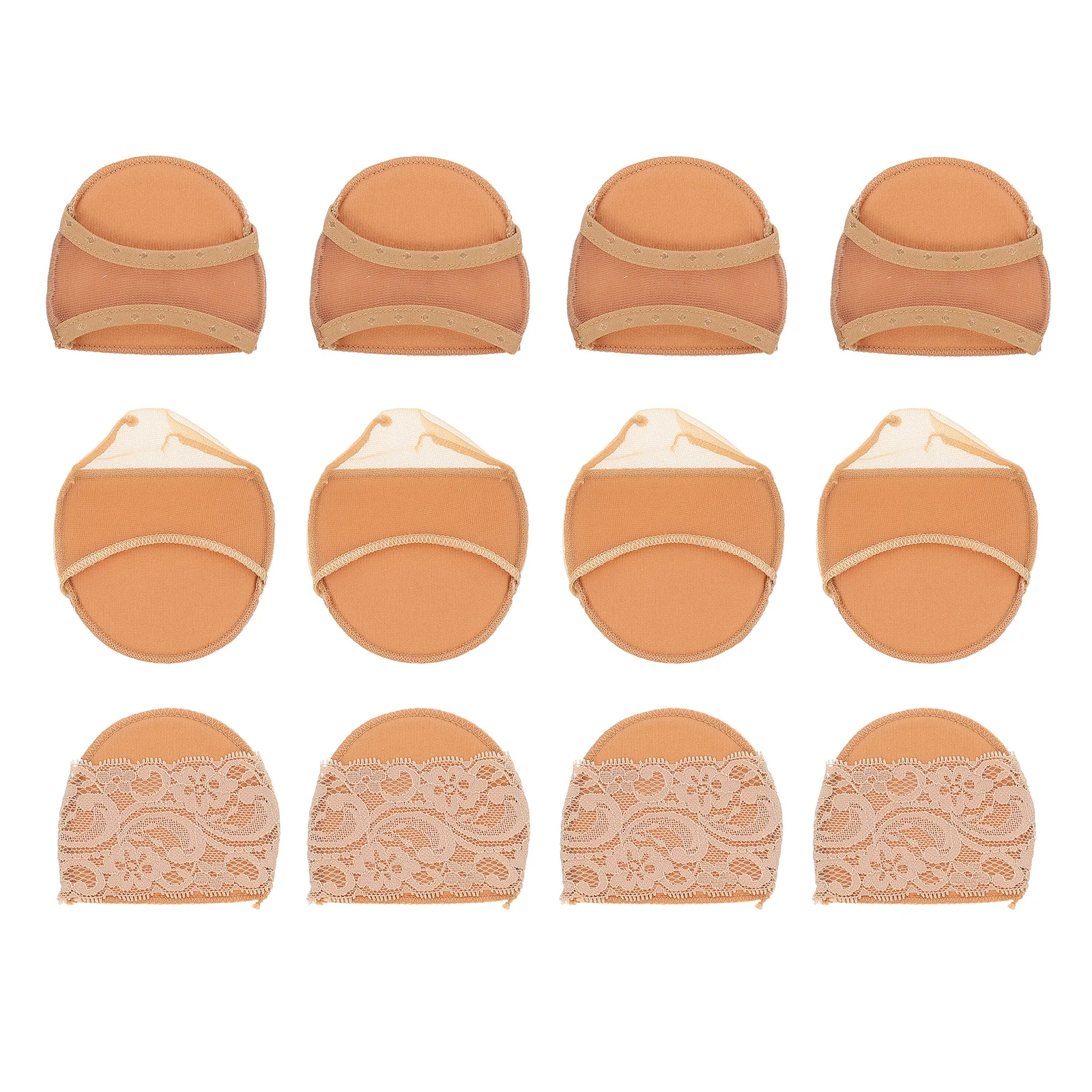 Half Palm Socks Women Forefoot Cushion Pad Breathable Sweat-Absorbent Anti-Slip High Heel Shoe Inserts Sole Protector For