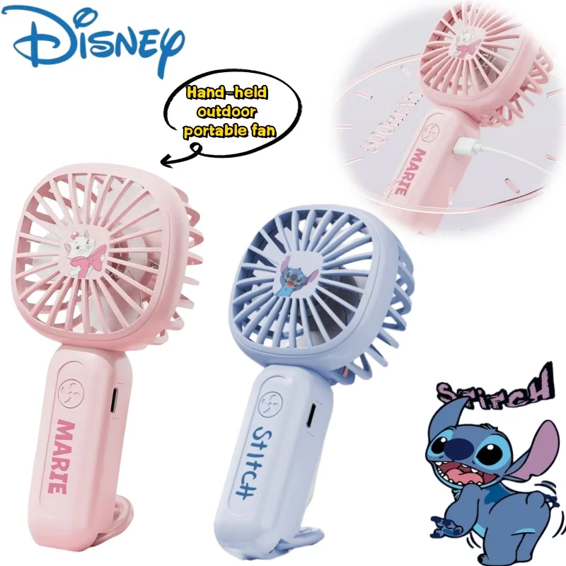 El ventilador Disney Stitch Marie Cat es un pequeño ventilador eléctrico portátil silencioso de larga duración para exteriores con dibujos animados