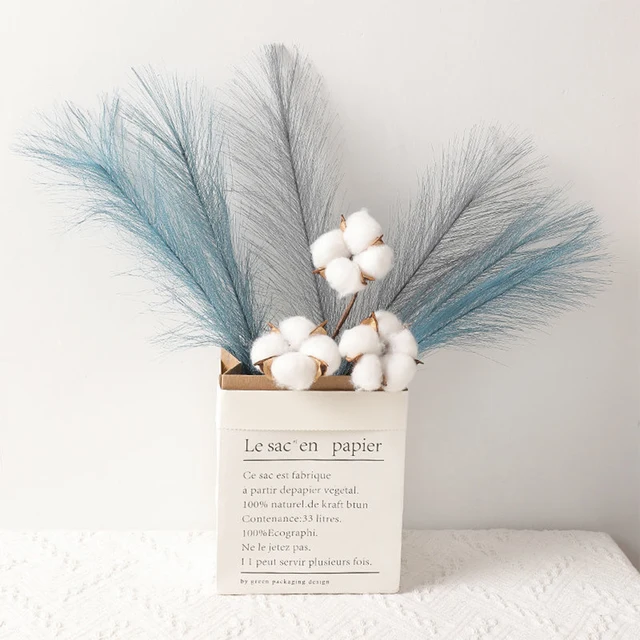 5/10/20PCS Fluffy Pampas Grass Boho Decor Artificial Flower Fake Plant Reed Simulated Party Wedding Home Decoration 42CM 3 5/10/20PCS Fluffy Pampas Grass Boho Decor Artificial Flower Fake Plant Reed Simulated Party Wedding Home Decoration 42CM 3