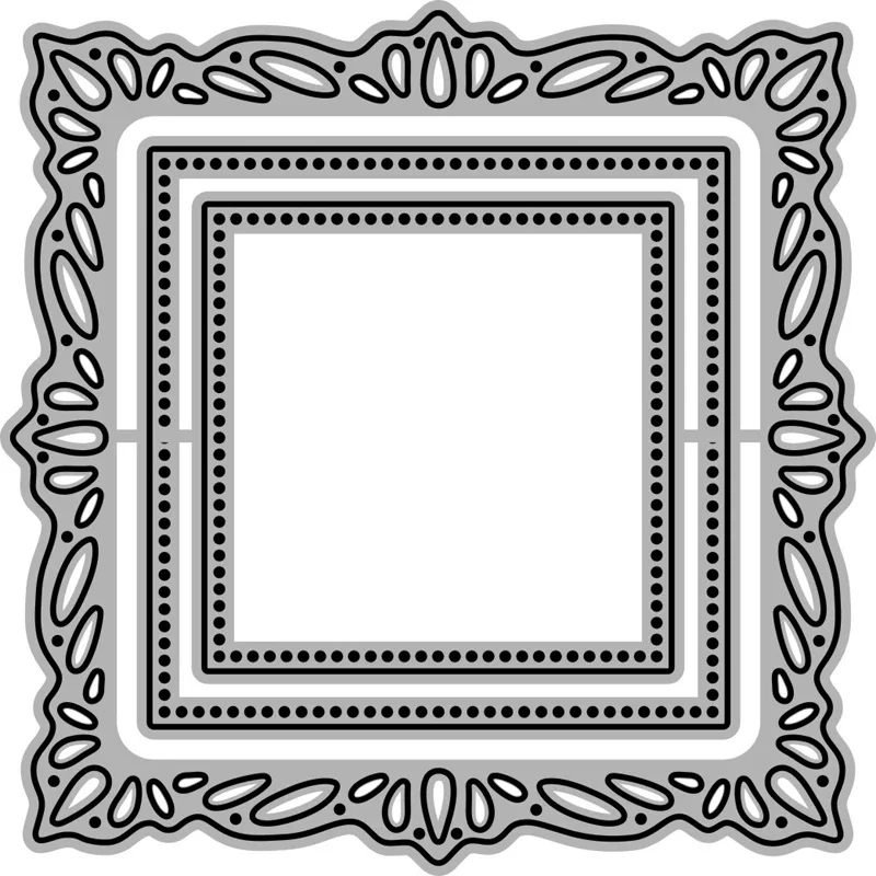 2022 AliliArts Metal Cutting Dies Square frames diy Scrapbooking Photo Album Decorative Embossing PaperCard Crafts Die