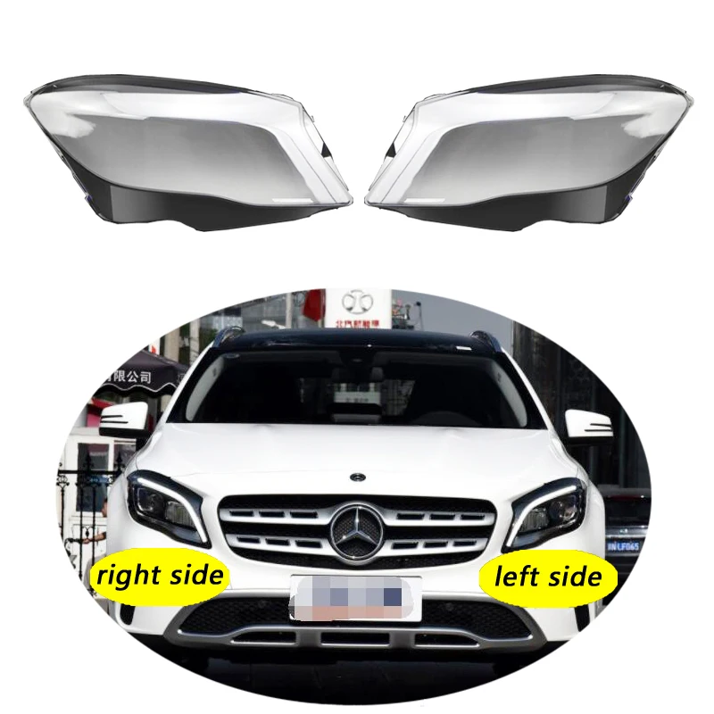 Use For Benz GLA 2015-2018 GLA Class 200 220 Transparent Headlamp Cover Lamp Shade Front Headlight Shell Lampshade Lens shell