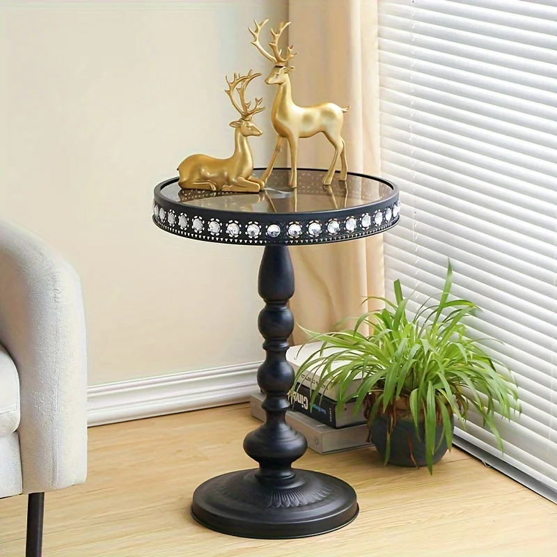 Nordic Modern Minimalist Corner Coffee Table Luxury Small Round Sofa Side Table Living Room Furniture Home Decoration Gift