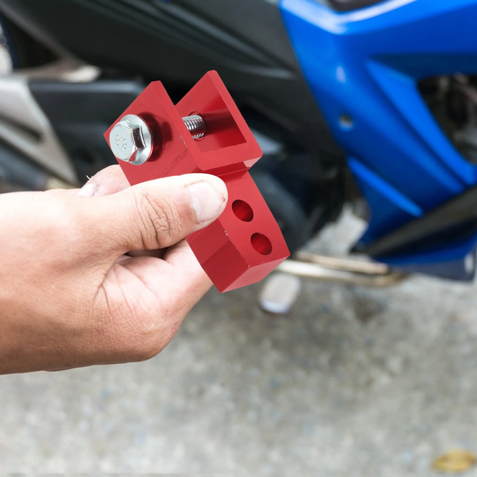 

Rear Shock Absorber Extender Aluminum Alloy Motorcycle Heightening Adapter Durable Lightweight High Damping Device Metal