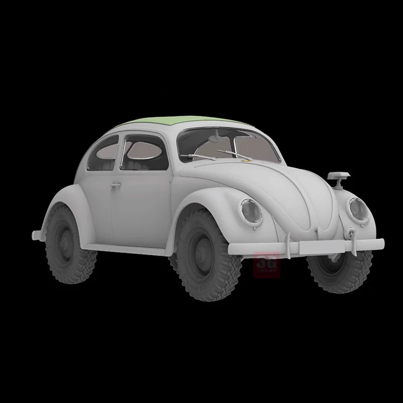 Modelo de RYEFIELD 1/35, vehículos de ensamblaje Volkswagen tipo 87, con RM-5113 Interior completo, figura de ensamblaje personalizada, regalo de cumpleaños