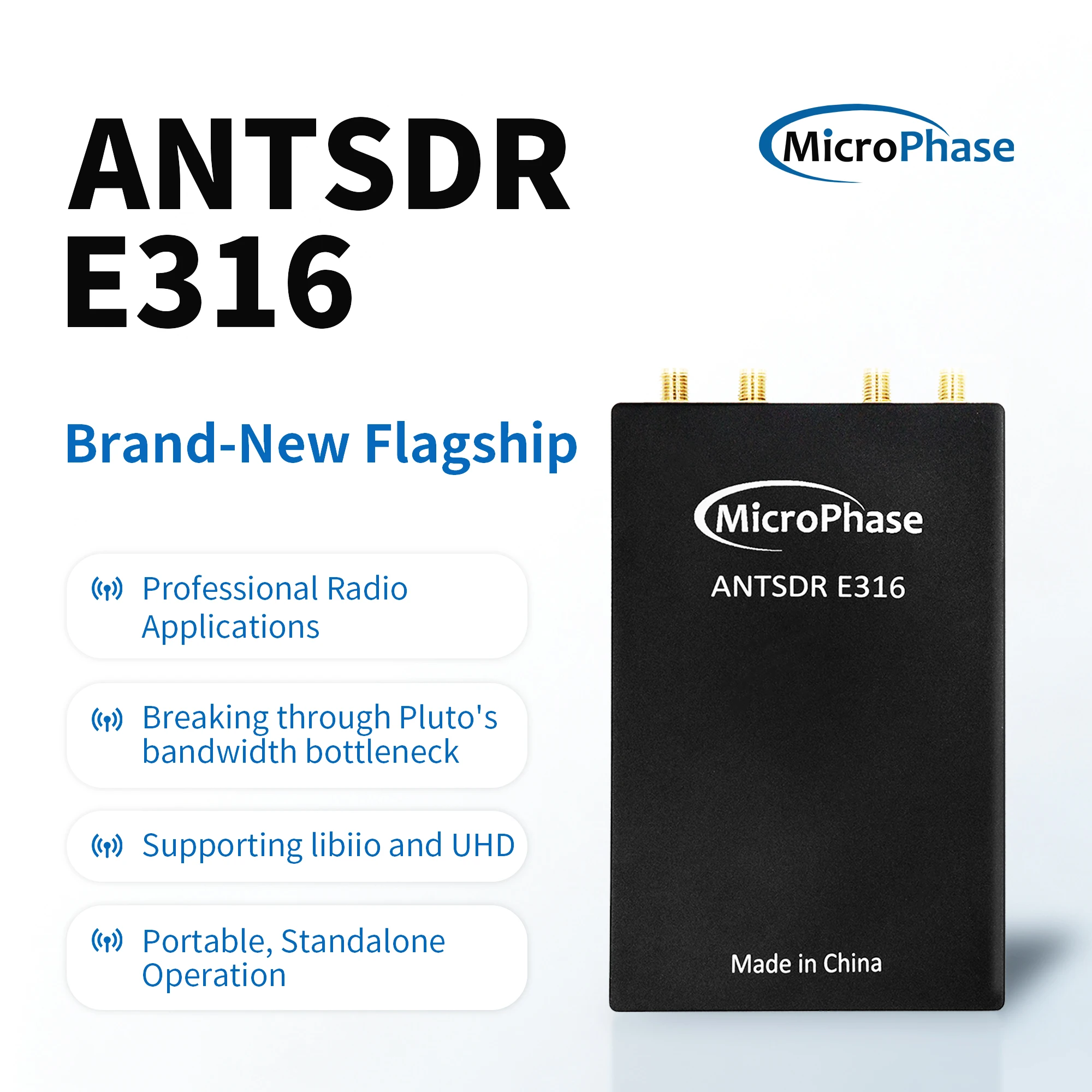 MicroPhase ANTSDR Software Defined Radio Demo Board ZYNQ 7000 SoC XC7A020 ADI AD9361 AD9363 MIMO SDR E316